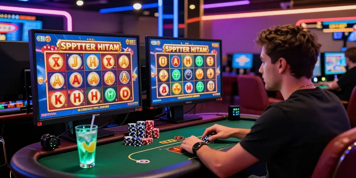 Experience the thrill of Slot Scatter Hitam in an engaging online casino gaming environment, highlighting excitement and big win potential.