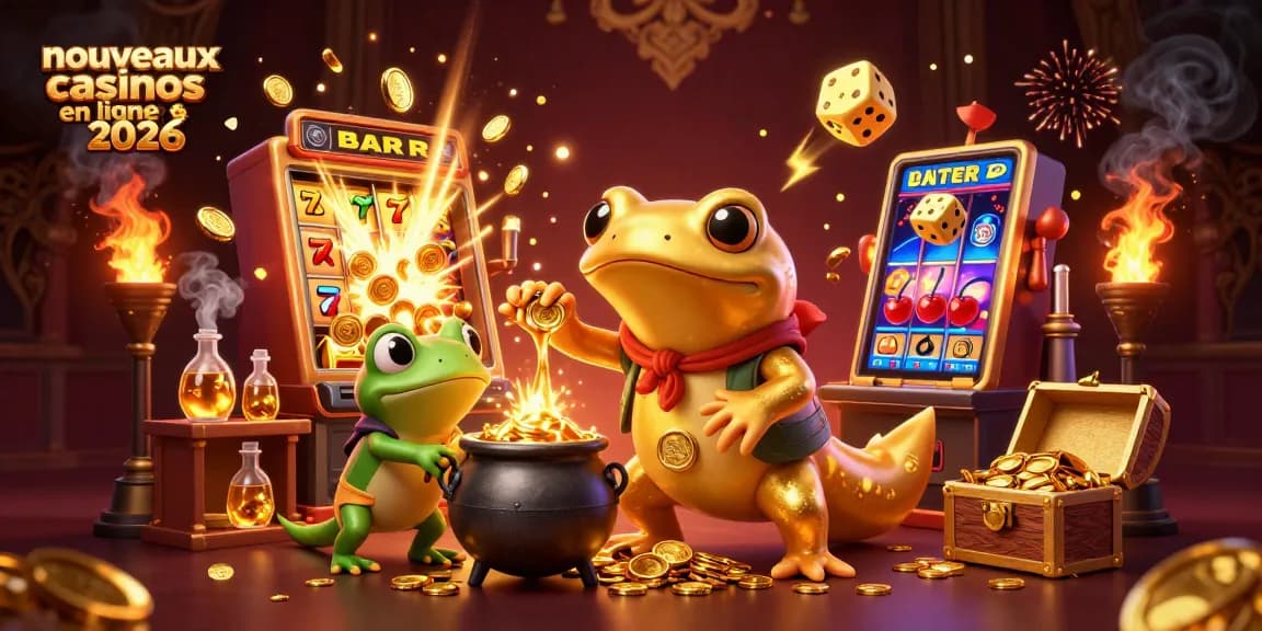Découvrez les nouveaux casinos en ligne 2026 avec un alchimiste et une grenouille, riches en or et jeux