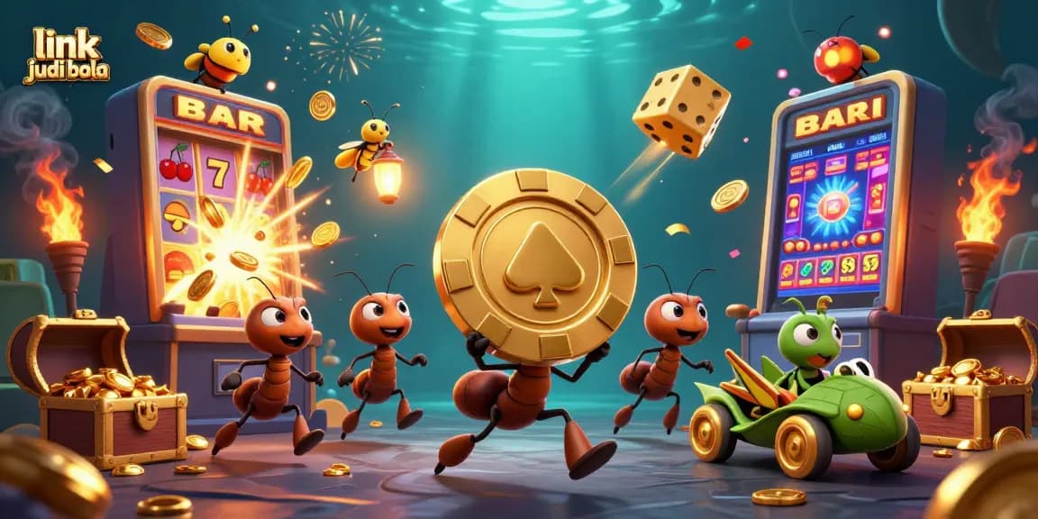 Experience link judi bola excitement as a cartoon team steals a giant poker chip through a dynamic casino adventure.