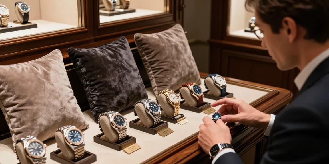 Explore exquisite super clone watches in a luxury boutique setting, showcasing craftsmanship and brands.