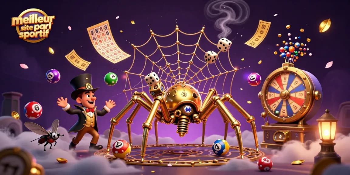 Découvrez le meilleur site de pari sportif : Illustration 3D dynamique de jeux d'argent captivants.
