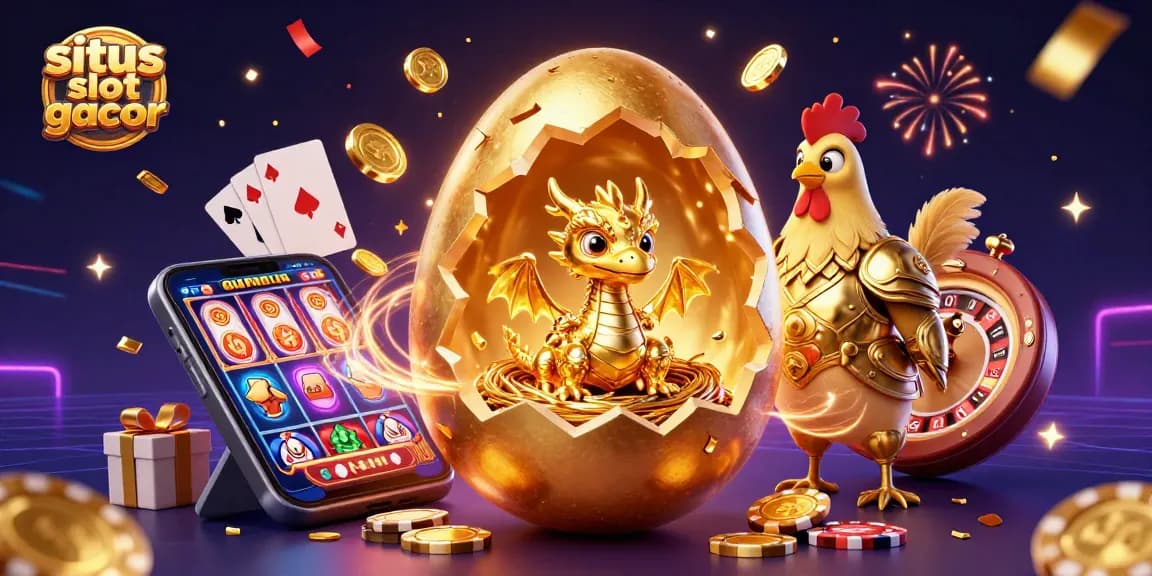 Experience the excitement at situs slot gacor, where a golden dragon and prizes await in vibrant gaming action.