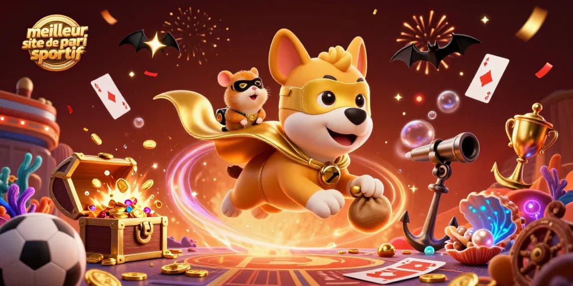 Pariez comme un pro sur le meilleur site de pari sportif avec une illustration animée captivante.