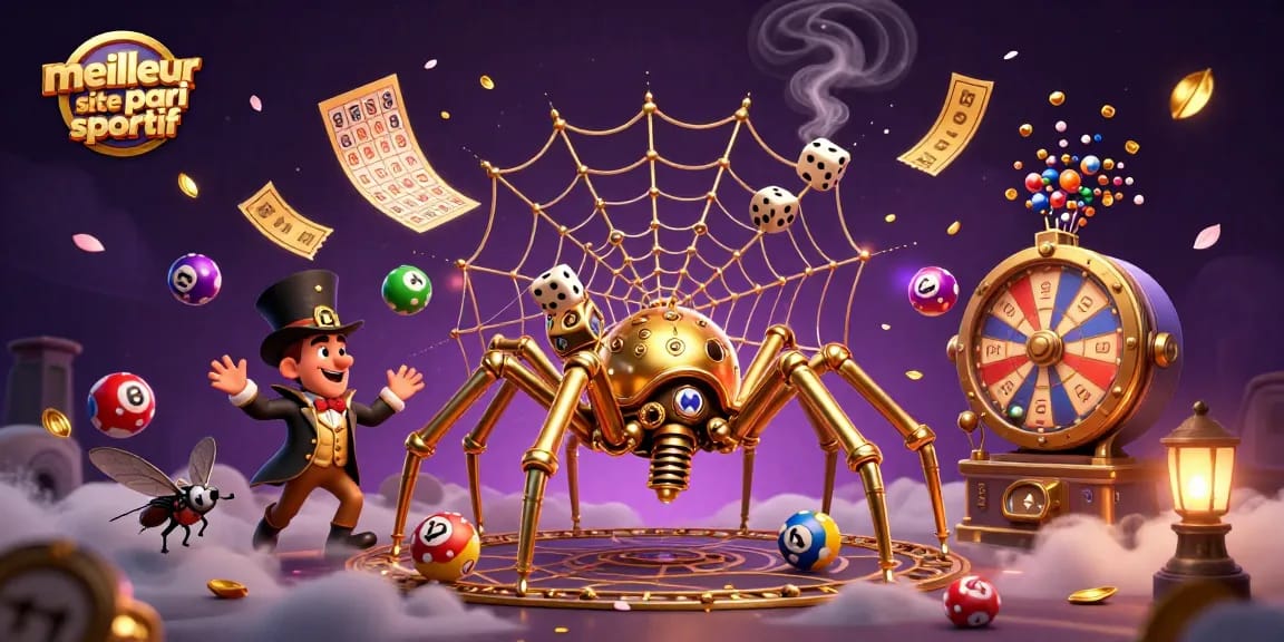 Découvrez le meilleur site de pari sportif : Illustration 3D dynamique de jeux d'argent captivants.
