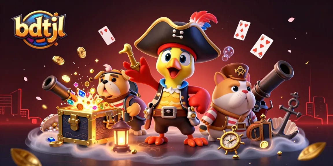 Join the bdtjl pirate crew for thrilling casino adventures featuring vibrant game elements.