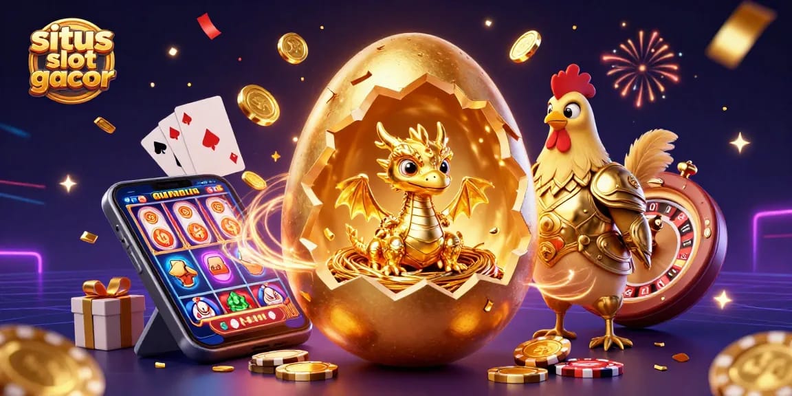 Experience the excitement at situs slot gacor, where a golden dragon and prizes await in vibrant gaming action.