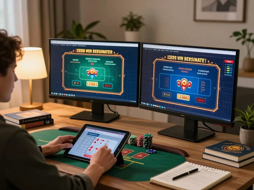Engaging gameplay at trang chủ SC88 with a user enjoying live dealer blackjack in a cozy home setup.