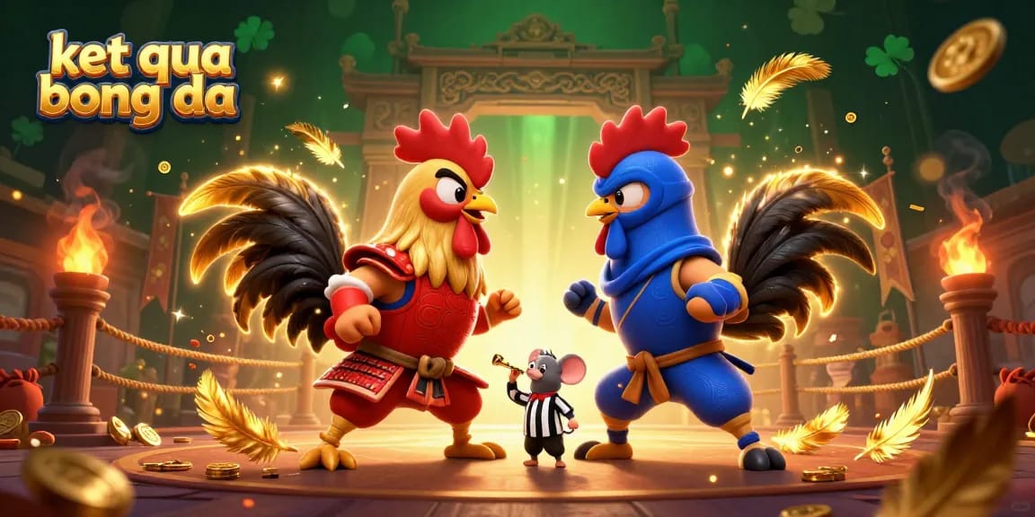 Experience thrilling ket qua bong da action with captivating fighting roosters in an intense gambling arena.