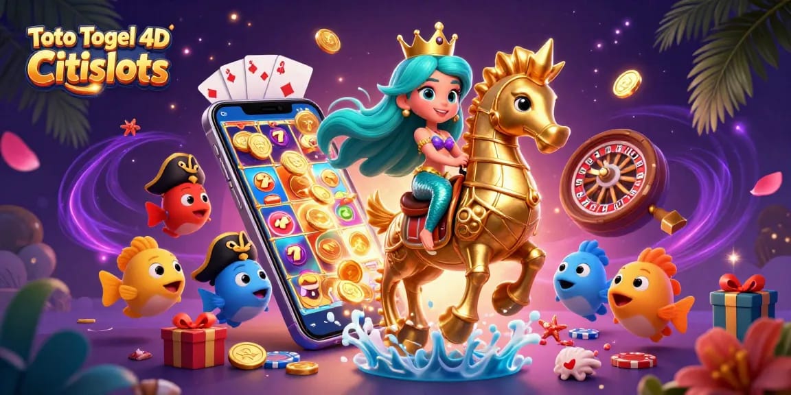 Experience the thrilling world of Toto Togel 4D Citislots with exciting slot games and vibrant characters.