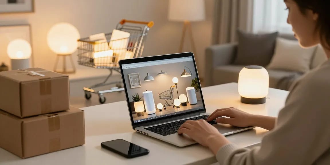Sina magnetica LED lights showcased during online shopping, perfect for product reviews and best deals.