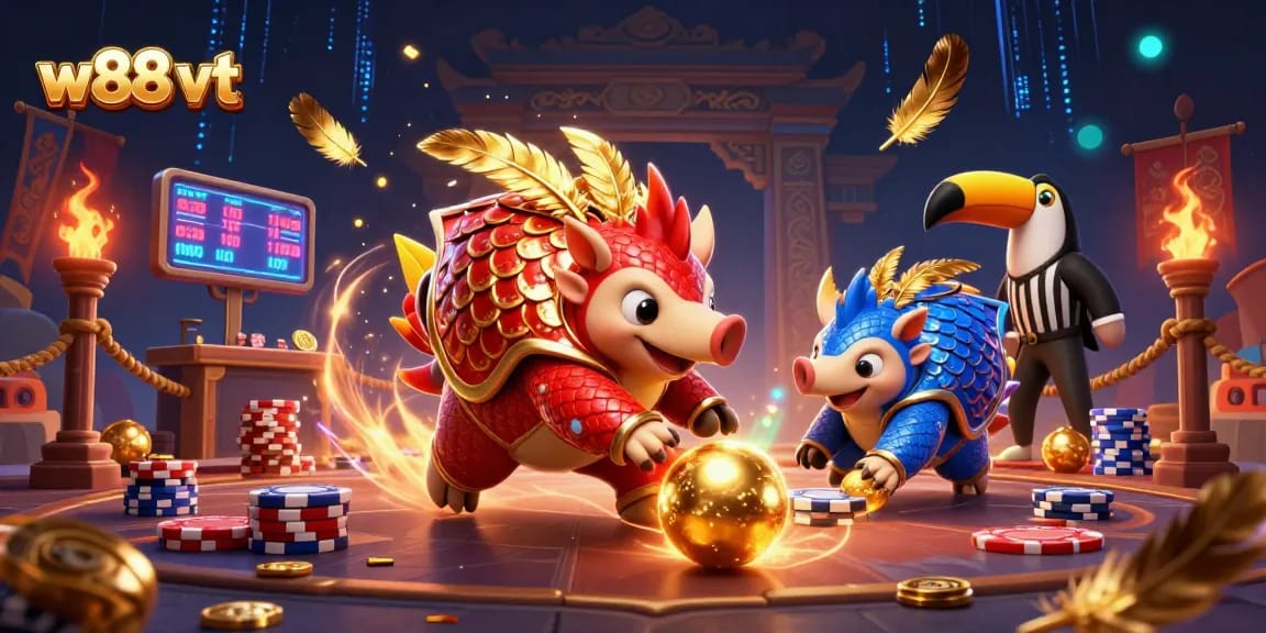 Trải nghiệm W88 VT với hai loài thú pangolin trong cuộc thi cá cược đầy màu sắc và hấp dẫn.