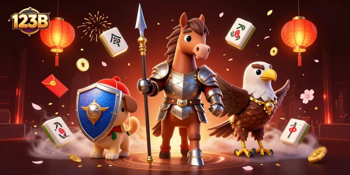 Experience excitement at 123B with a vibrant, dynamic 3D casino-themed illustration.