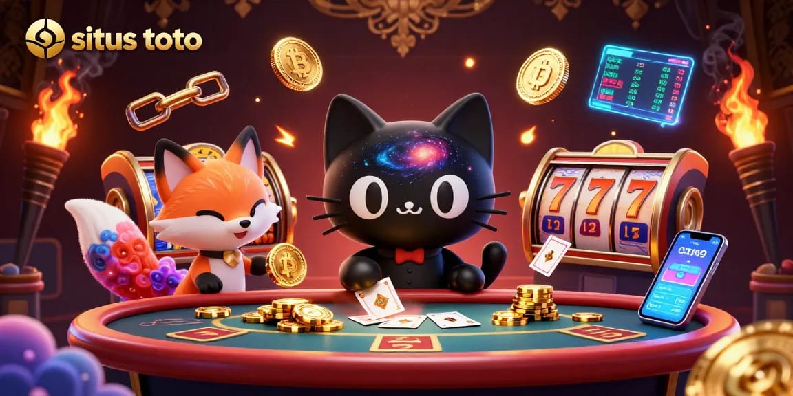 Engage in thrilling gameplay at situs toto, where cosmic cat appeals to luck at a vibrant casino