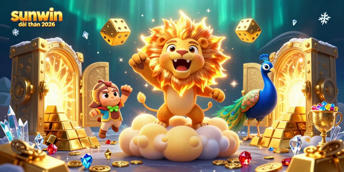 Experience the excitement of sunwin đổi thưởng 2026 with a vibrant 3D casino illustration showcasing thrilling gaming elements.