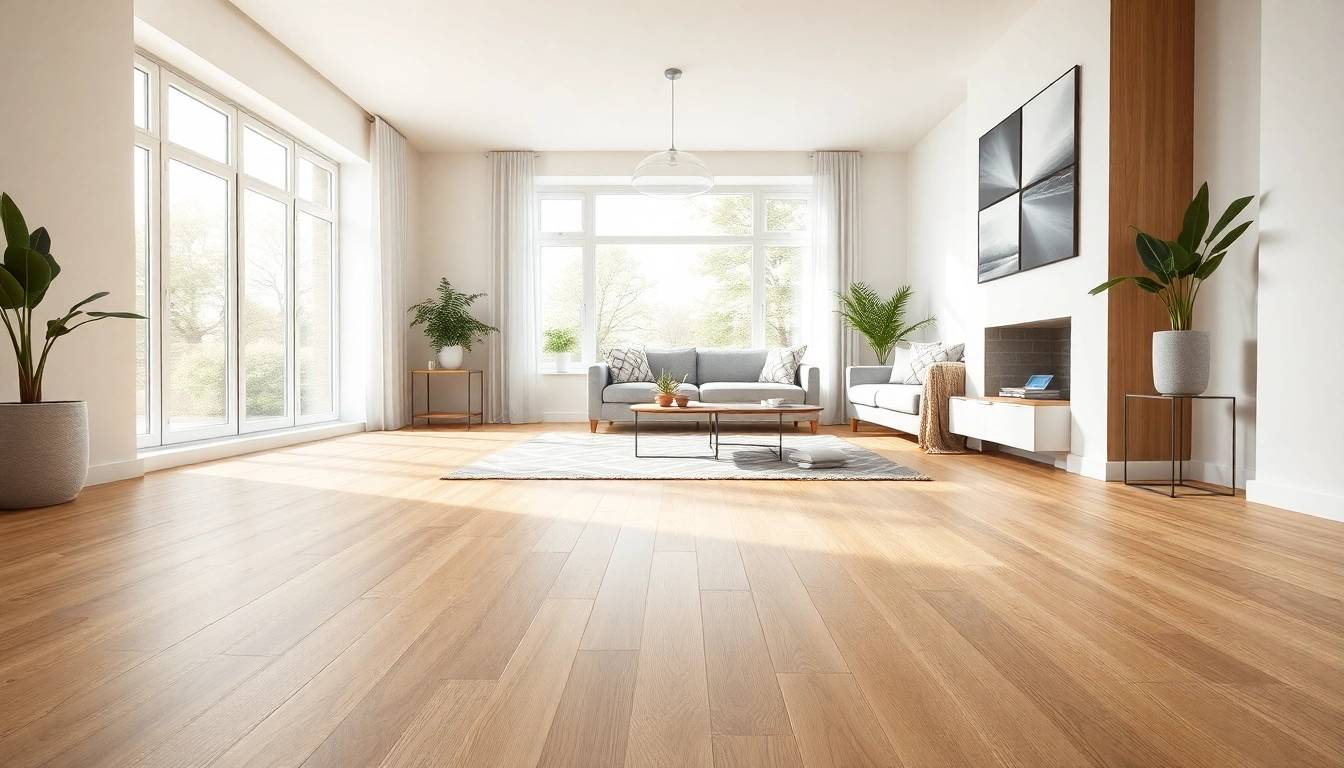 Discover elegant blonde oak vinyl flooring from flooring companies near me for your modern home.