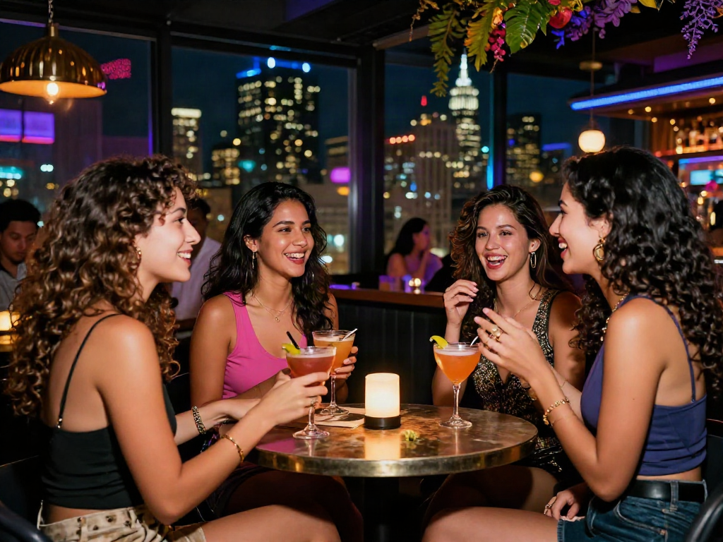 Diyarbakır escort kadınları şehirde sosyalleşirken, renkli bar atmosferinde eğlenceli anlar paylaşıyor.