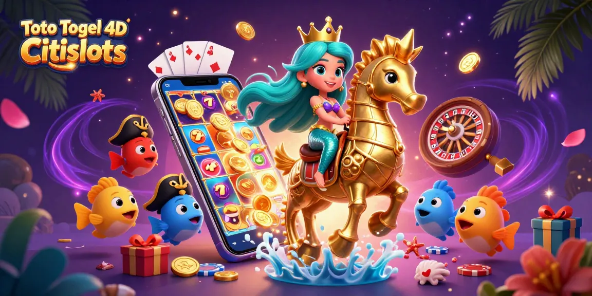 Experience the thrilling world of Toto Togel 4D Citislots with exciting slot games and vibrant characters.