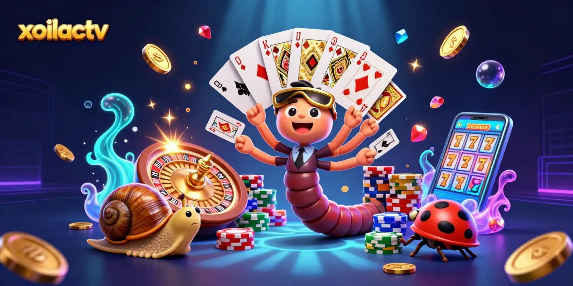 Experience the thrill of casino gaming with xoilactv's vibrant 3D dealer scene for players.