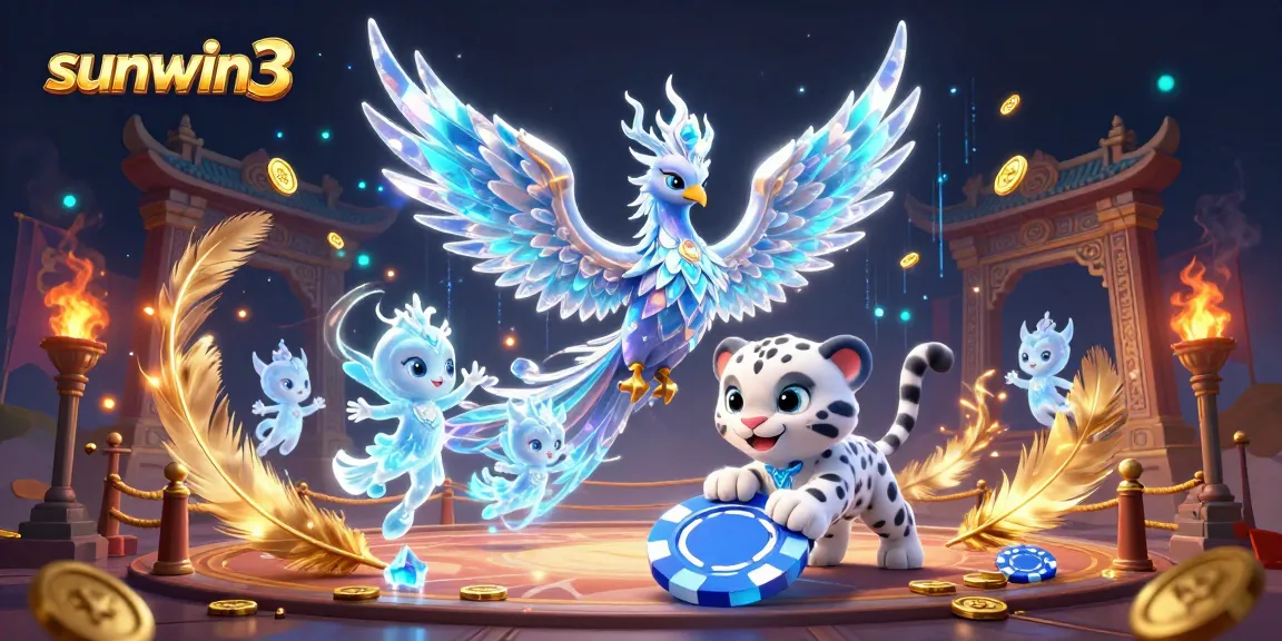 Experience the thrilling casino adventures at sunwin3 with vibrant ice-themed characters and magical gaming elements.