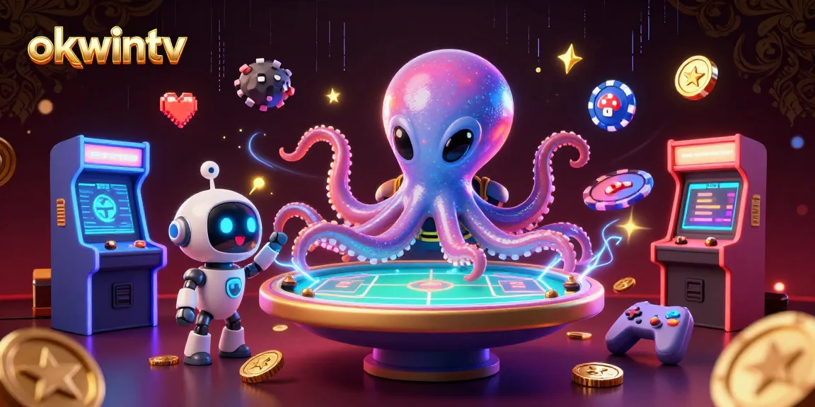 Experience sports betting excitement with okwintv's vibrant alien octopus and dynamic game elements.