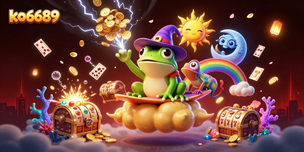Celebrate wins with interactive games at ko6689 online casino with vibrant illustrations and dynamic gameplay elements.