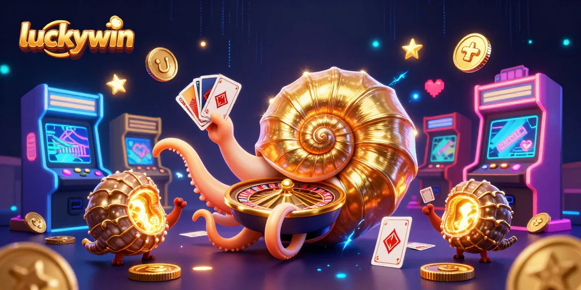 Experience the thrill of luckywin slots in vibrant 3D animation with glowing jackpot elements.
