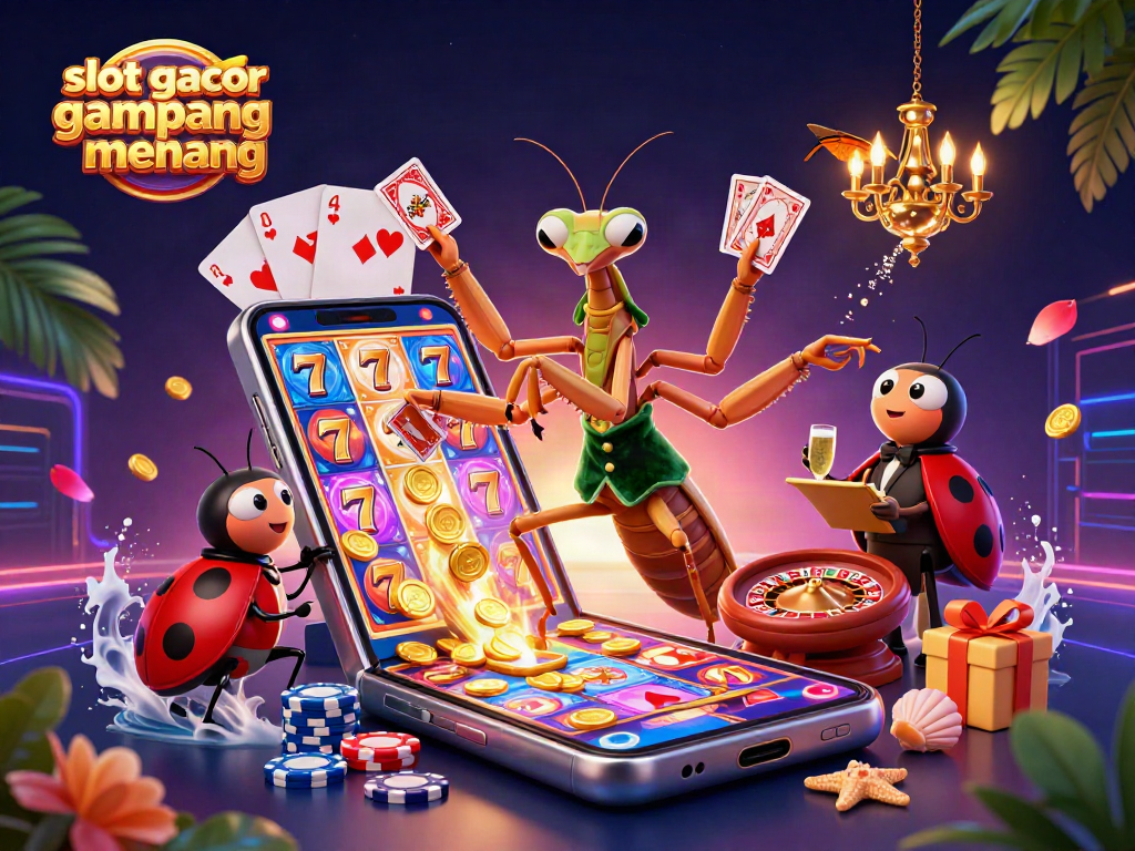 Engage in exciting slot gacor gampang menang action with colorful symbols and vibrant casino atmosphere.