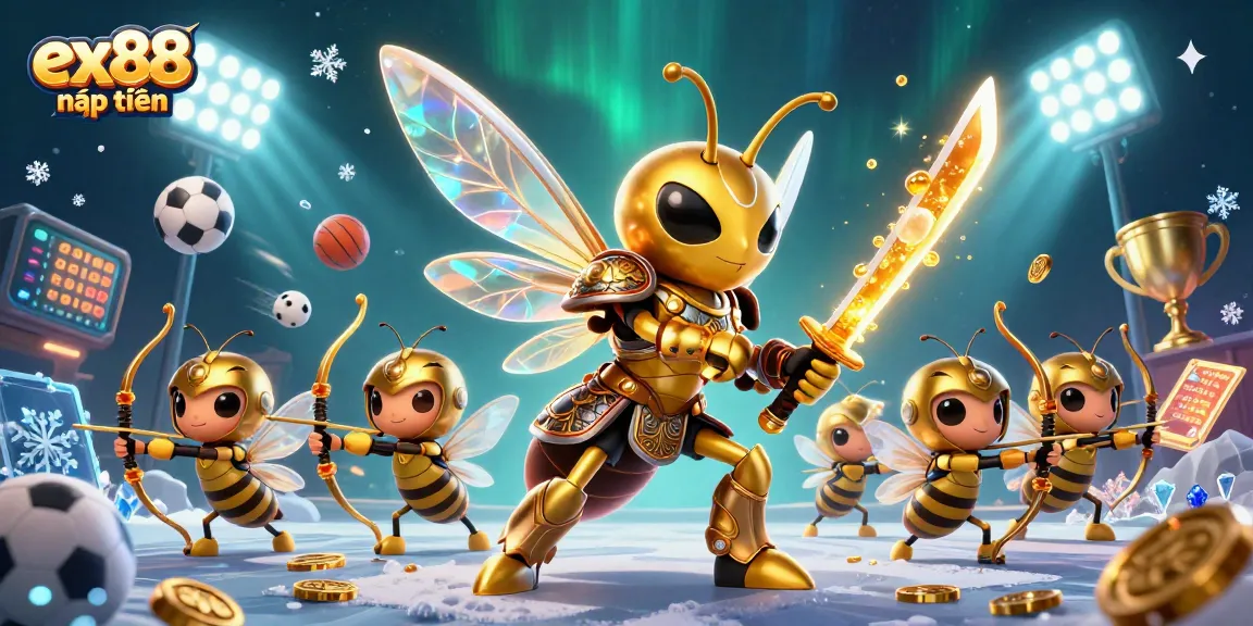 Experience exciting games at ex88 nạp tiền with vibrant 3D casino elements and dazzling characters.