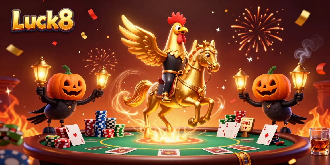 Experience the excitement of Luck8 with a vibrant casino scene showcasing gaming elements.