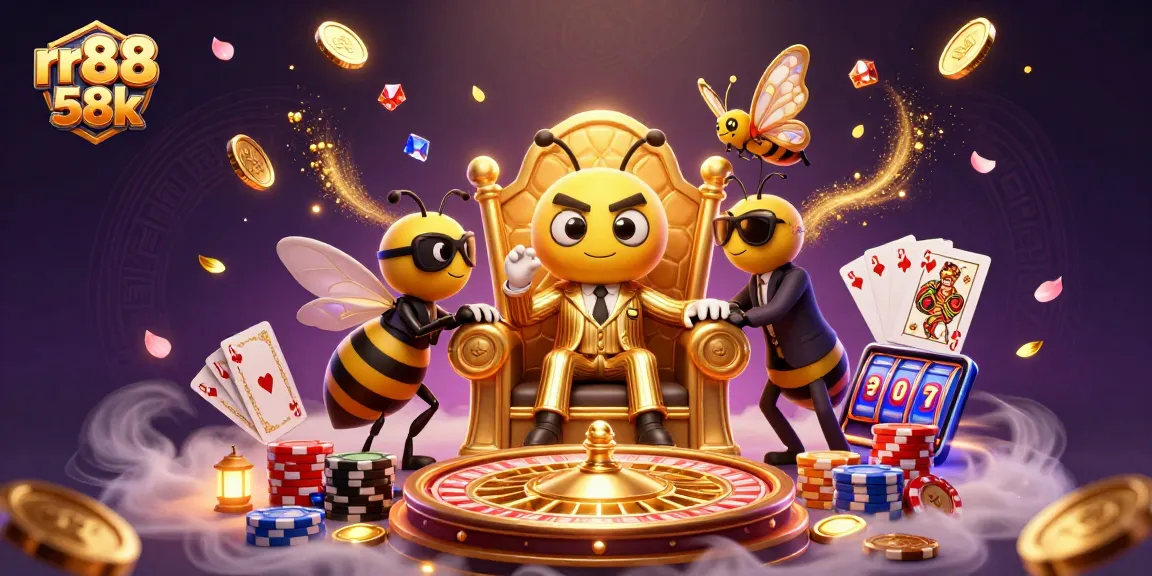 Experience enchanting gameplay with rr88 58k, featuring a whimsical casino scene with a cartoon mob boss.