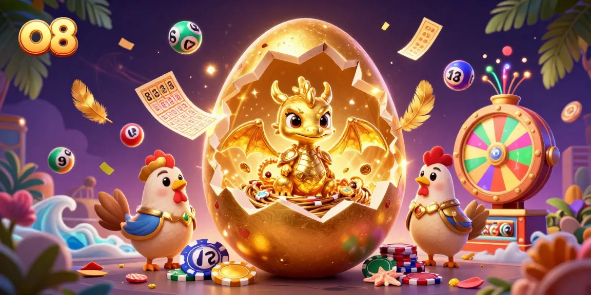 Engage with thrilling o8 gaming experiences as a golden dragon emerges from a lottery egg!