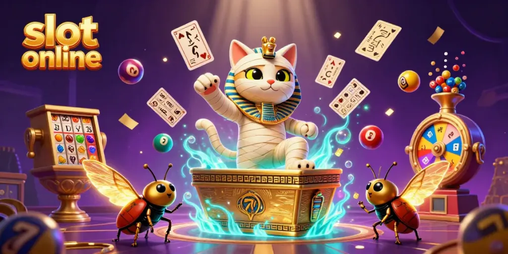 Play slot online with immersive Egyptian-themed graphics and dynamic elements for an exciting gaming experience.