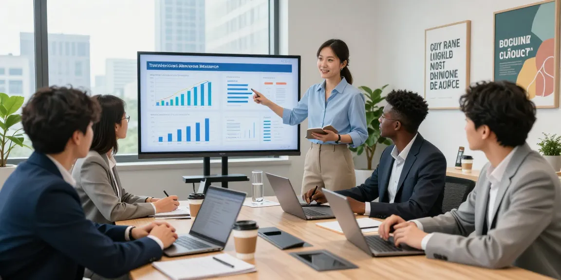 Live transfer merchant cash advance leads strategy meeting in a modern office with professionals collaborating.