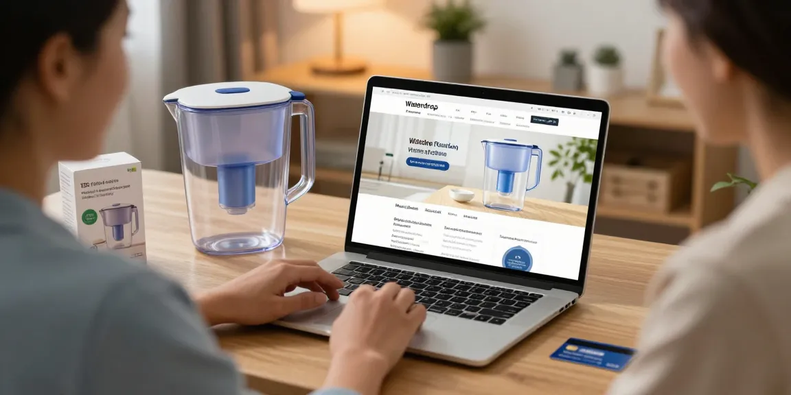 Waterdrop TDS Reduction Water Filter Pitcher with 1 Filter showcased for online shopping, ideal for product reviews and best deals.