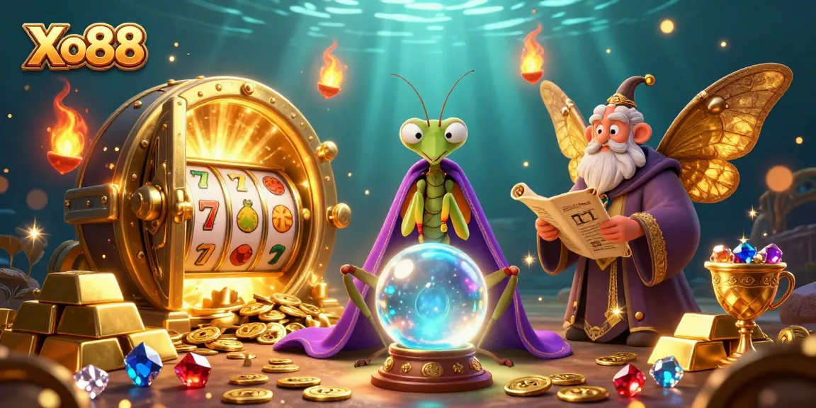 Xo88 offers an enchanting casino experience with mystical characters among abundant slot elements.