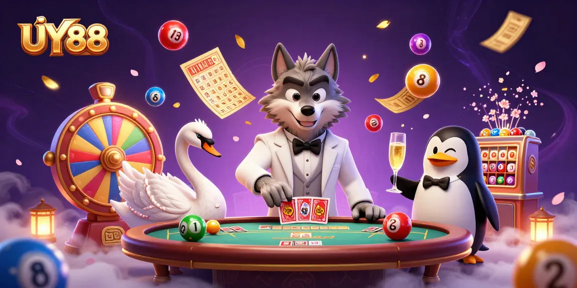 Experience exciting gameplay at UY88 with whimsical characters and vibrant casino elements.
